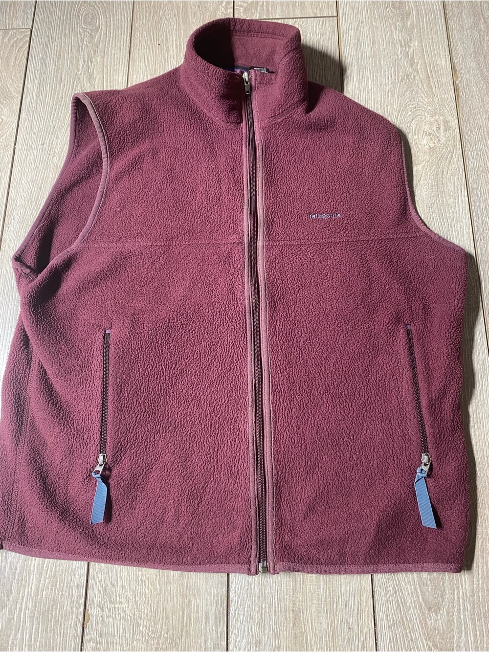 Patagonia Synchilla Fleece Vest Full Zip Maroon Burgundy Men’s Large